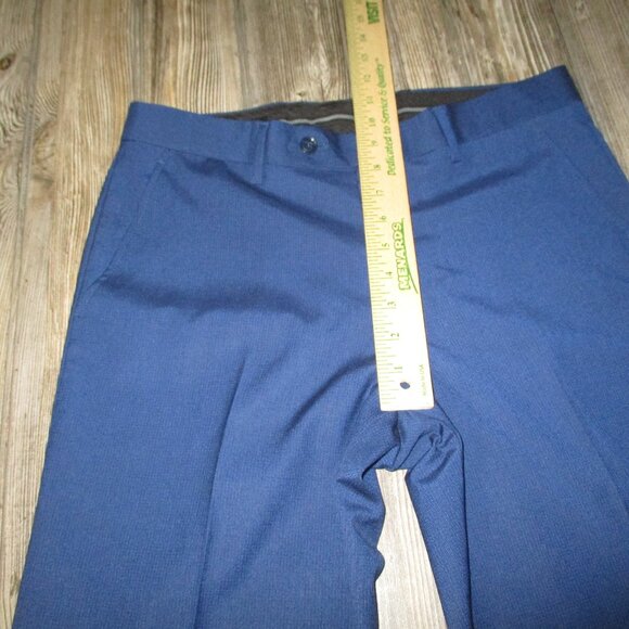 COMBATANT GENTLEMEN Blue Mini Windowpane Pants Size 30X30 Msre 31.5x29 - Picture 7 of 12